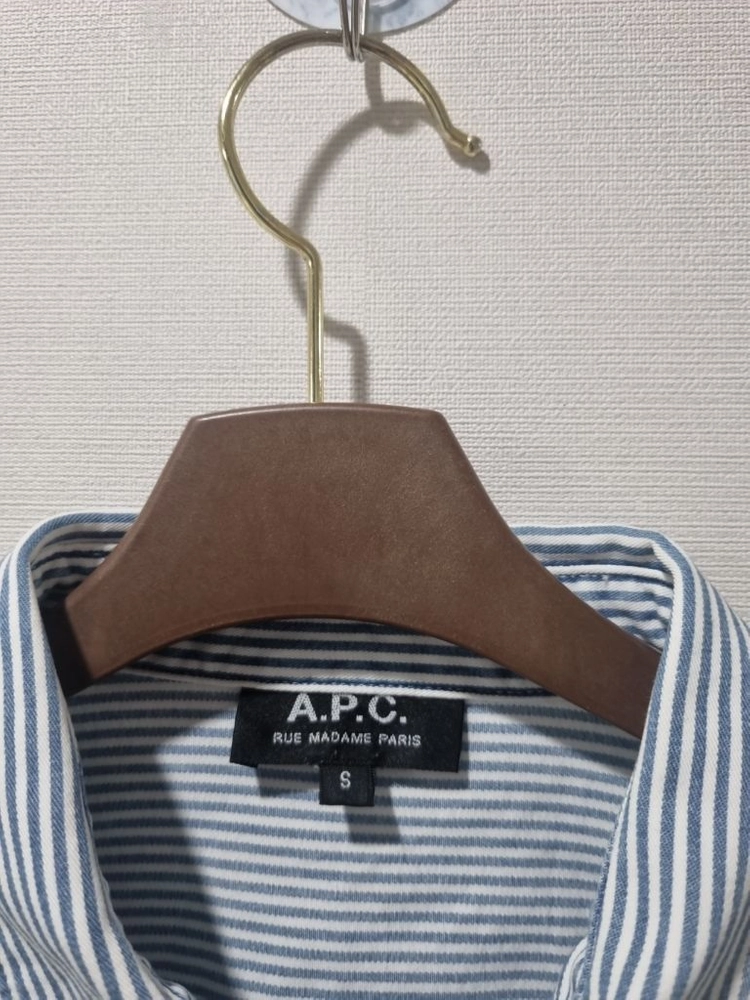 A.P.C. 아페쎄 스트라이프 코튼 셔츠 S 이미지