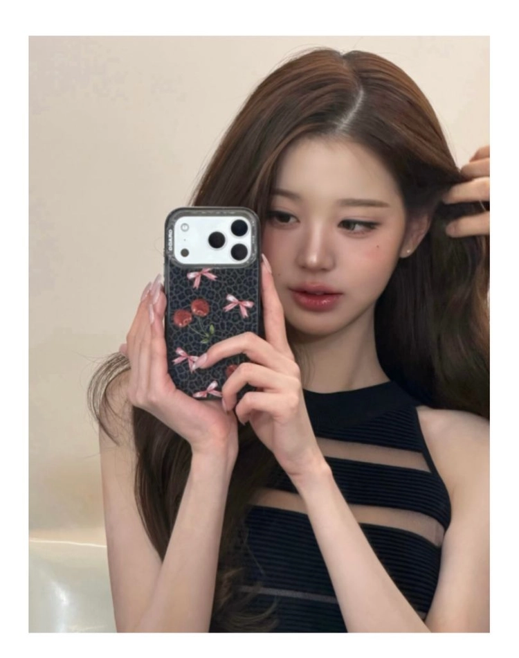 그래그 갤럭시S25 레오파드 체리케이스 이미지