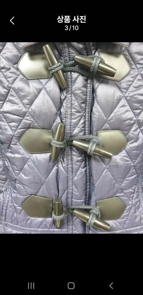 [xs/정품] BURBERRY 버버리 더플 퀼팅자켓 다크퍼플 이미지
