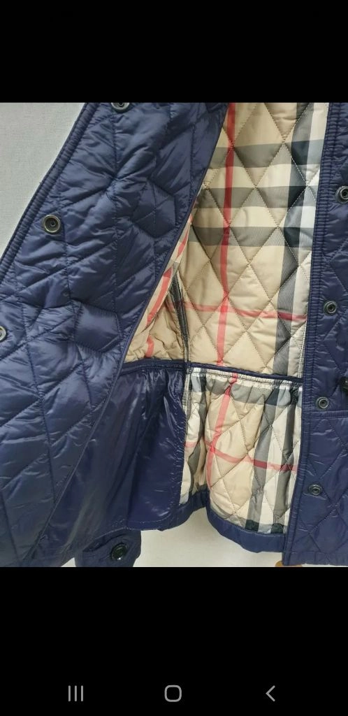 [xs/정품] BURBERRY 버버리 더플 퀼팅자켓 다크퍼플 이미지