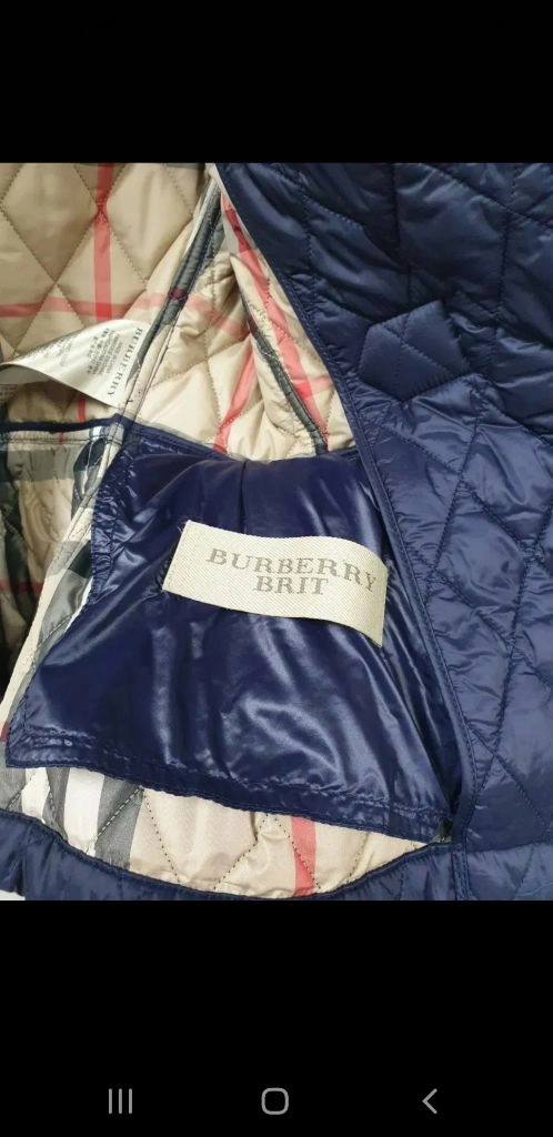 [xs/정품] BURBERRY 버버리 더플 퀼팅자켓 다크퍼플 이미지
