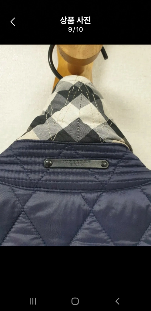 [xs/정품] BURBERRY 버버리 더플 퀼팅자켓 다크퍼플 이미지
