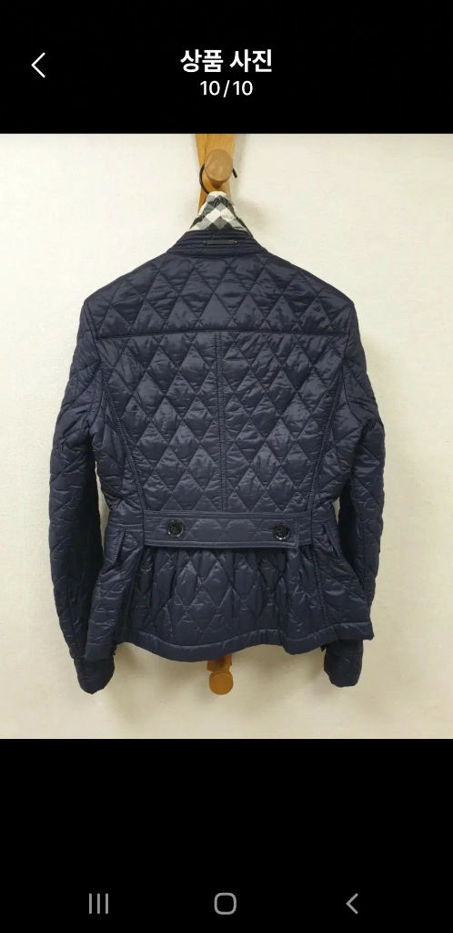 [xs/정품] BURBERRY 버버리 더플 퀼팅자켓 다크퍼플 이미지
