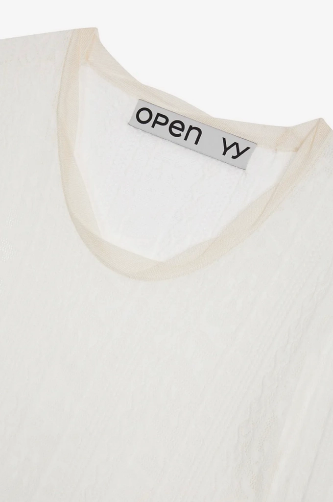 오픈 와이와이 (OPEN YY) YJ 자카드 풀오버 화이트 S 이미지
