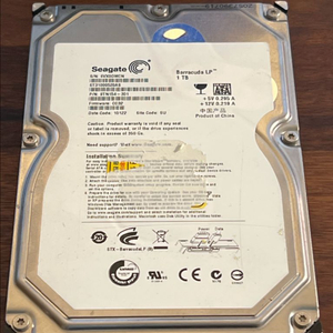 씨게이트 바라쿠다 1TB HDD 이미지