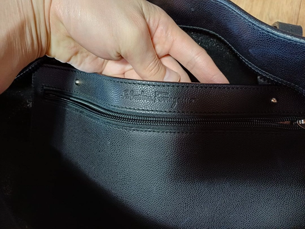 [정품] 페라가모 더블 간치니 카프스킨 쇼퍼 토트백 (FJ-21 B087) 이미지