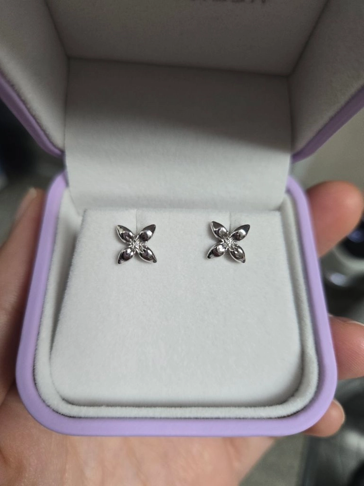 골든듀 펄시피아 쁘띠 18k 귀걸이 화골 이미지