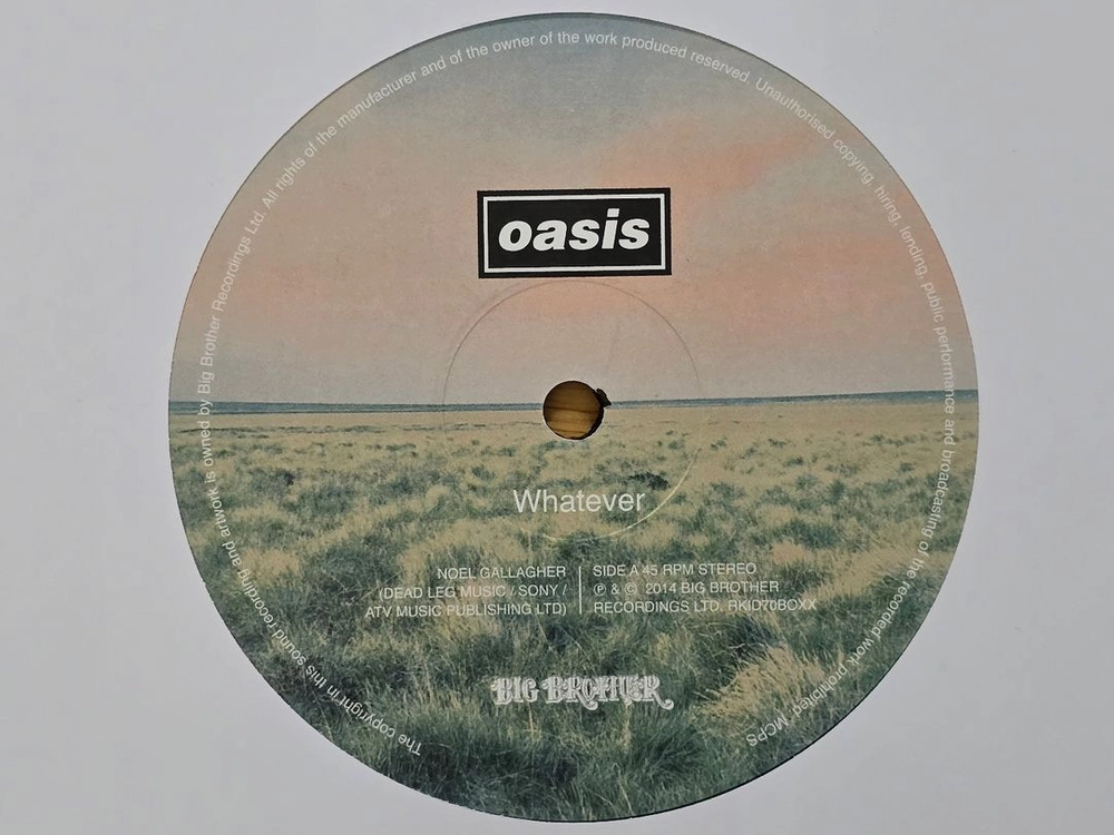 LP 레코드 oasis 오아시스 - Whatever 12인치 영국반 Reissue 이미지