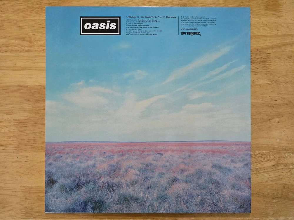 LP 레코드 oasis 오아시스 - Whatever 12인치 영국반 Reissue 이미지