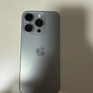 아이폰15프로(pro)128GB 내츄럴 티타늄 색상(회색) 팝니다 이미지