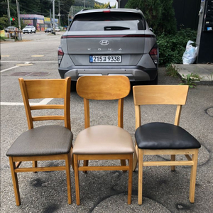 카페 식당의자 3종류 이미지
