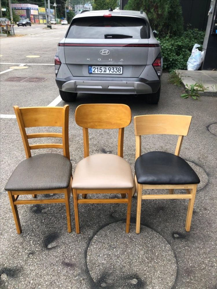 카페 식당의자 3종류 이미지