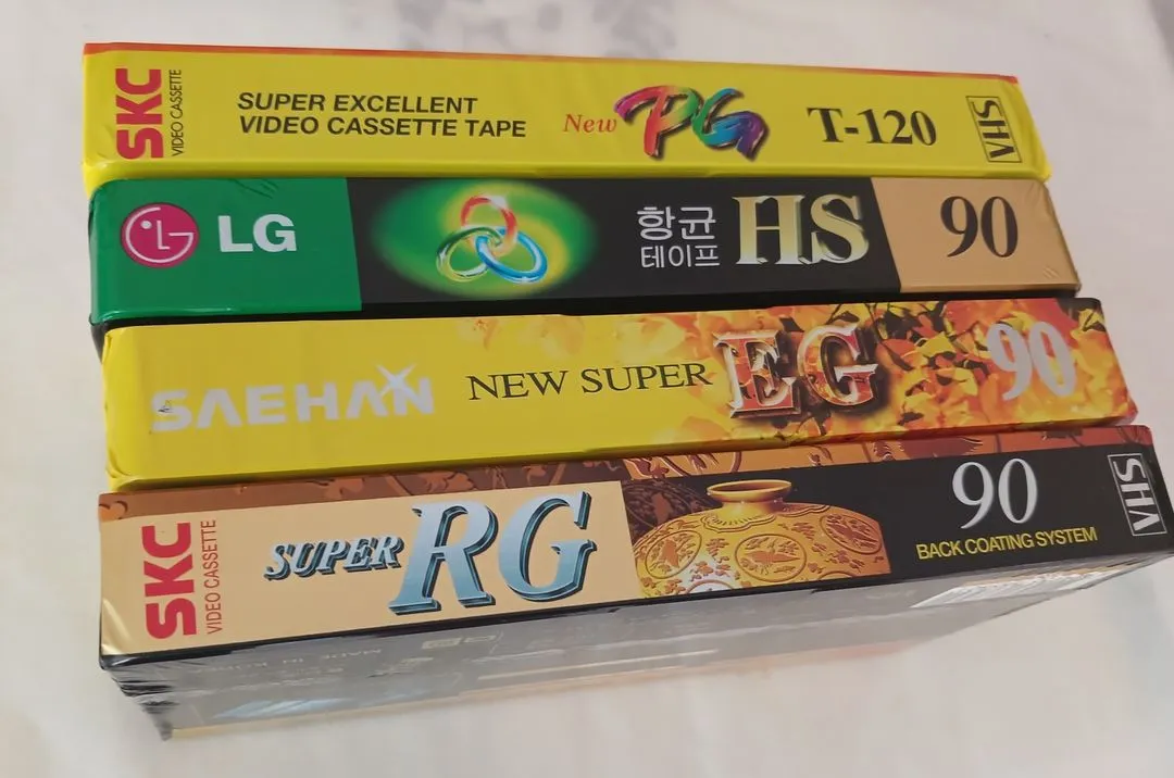 VHS 비디오공테이프 4개 새제품 이미지