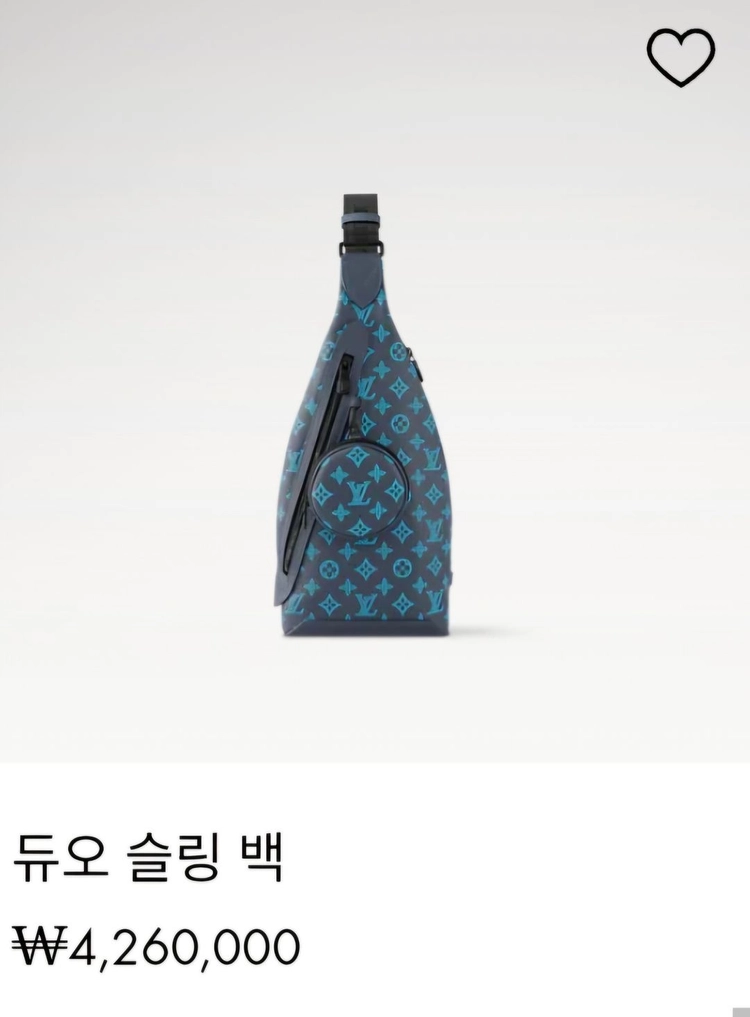 루이비통 올레더 듀오 슬링백 크로스백 리버블루 신형 (새상품) ​ 이미지