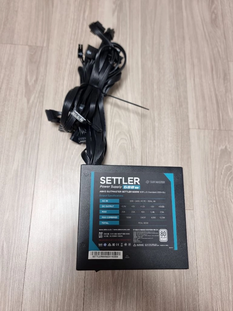 앱코 수트마스터 600W 컴퓨터 파워 ( 보증남음 ) 이미지