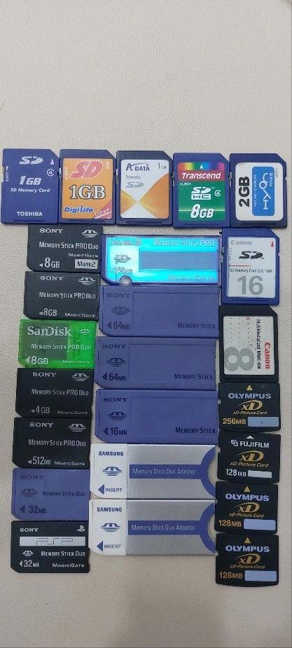 SD카드 SDCARD 메모리스틱 CF 후지 이미지