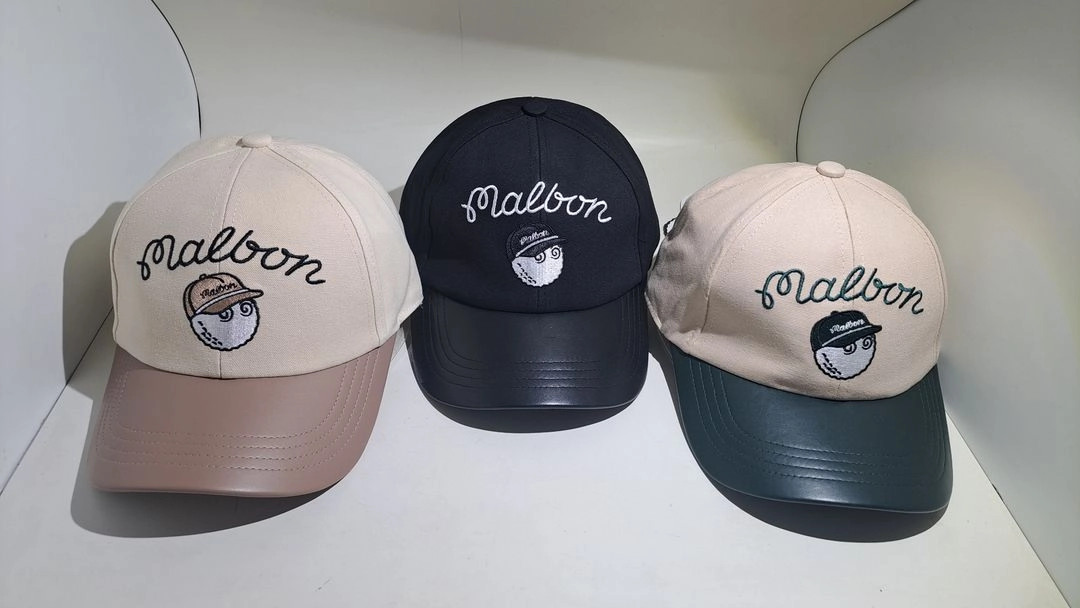 MALBON GOLF 컬러 블록 옥스포드 볼캡 (M4343PCP32) 이미지