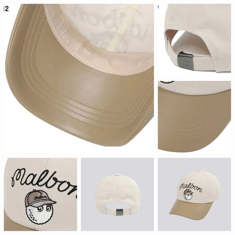 MALBON GOLF 컬러 블록 옥스포드 볼캡 (M4343PCP32) 이미지