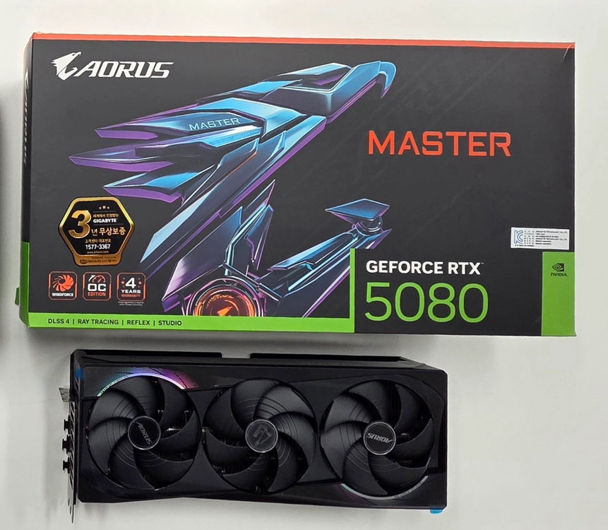 기가바이트 RTX5080 어로스.마스터 판매 - 안심되는 중고거래