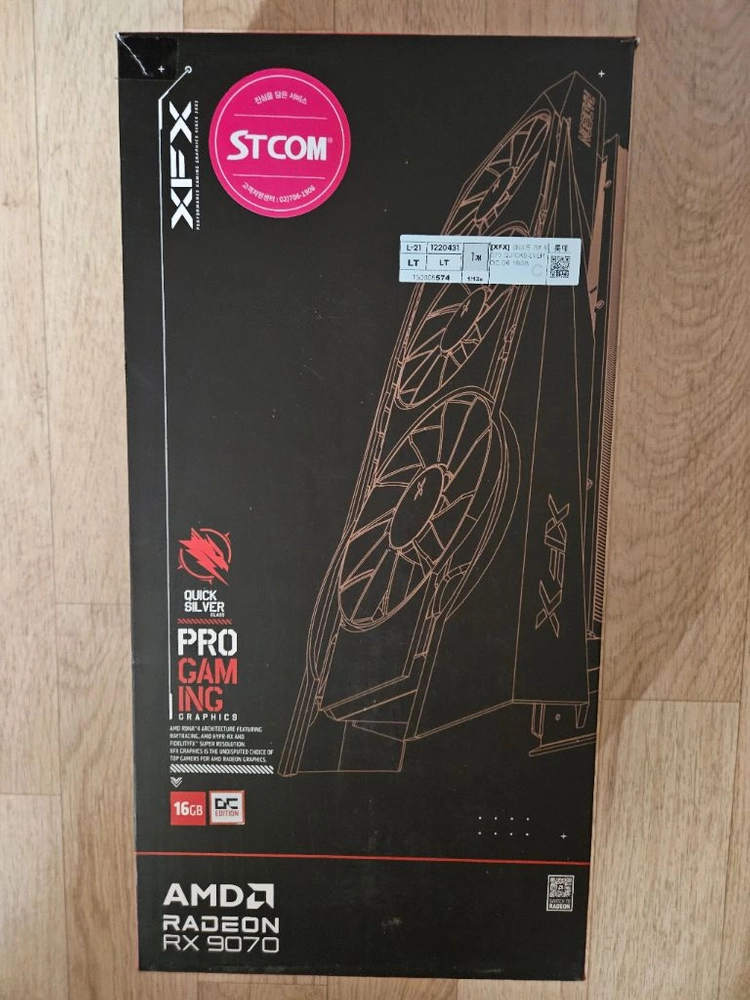 XFX RX 9070 노멀 QUICKSILVER OC 16GB 5070 - 안심되는 중고거래