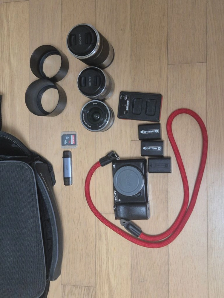 소니 a6000 카메라 + 렌즈 3개 풀세트 - 안심되는 중고거래