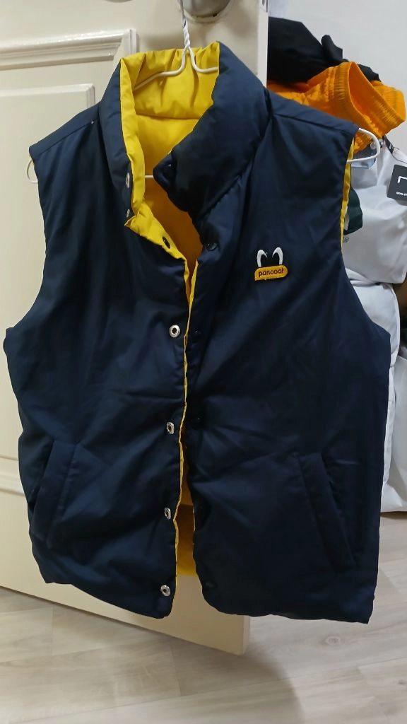 여성의류 팬콧 덕다운 양면 패딩 점퍼 쟈켓 조끼 남녀공용 이미지