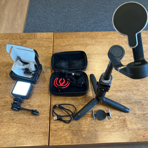 DJI 오즈모 모바일 6 울란지 조명 및 거치대 보야 mm1프로 마이크 세트 이미지