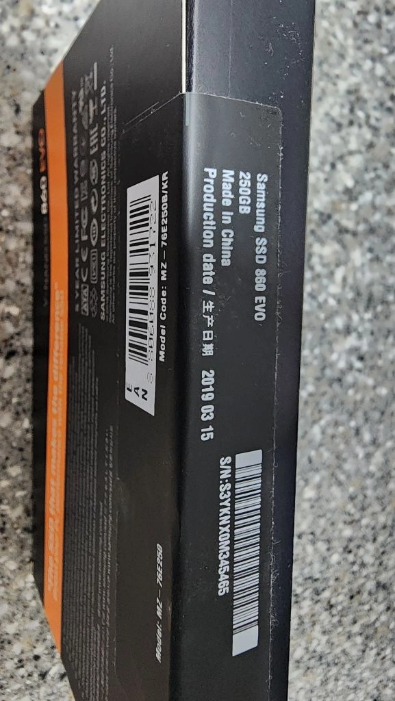 미개봉 삼성 860 evo 250gb 이미지