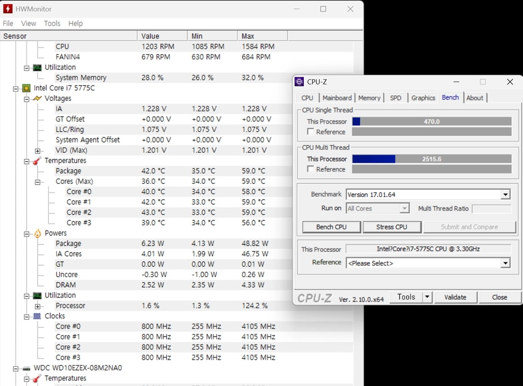 i7 5775C + Z97X UD5H 보드 + DDR3 16G 램 세트 이미지