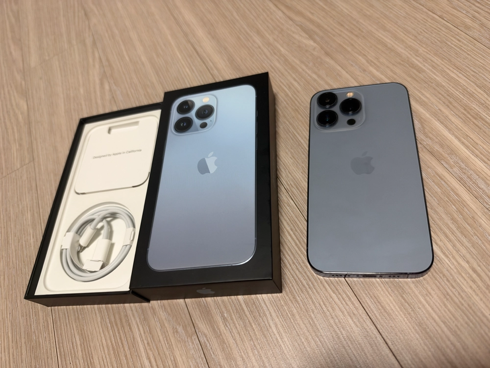 아이폰 13 프로 시에라 블루 256GB 풀박스 이미지