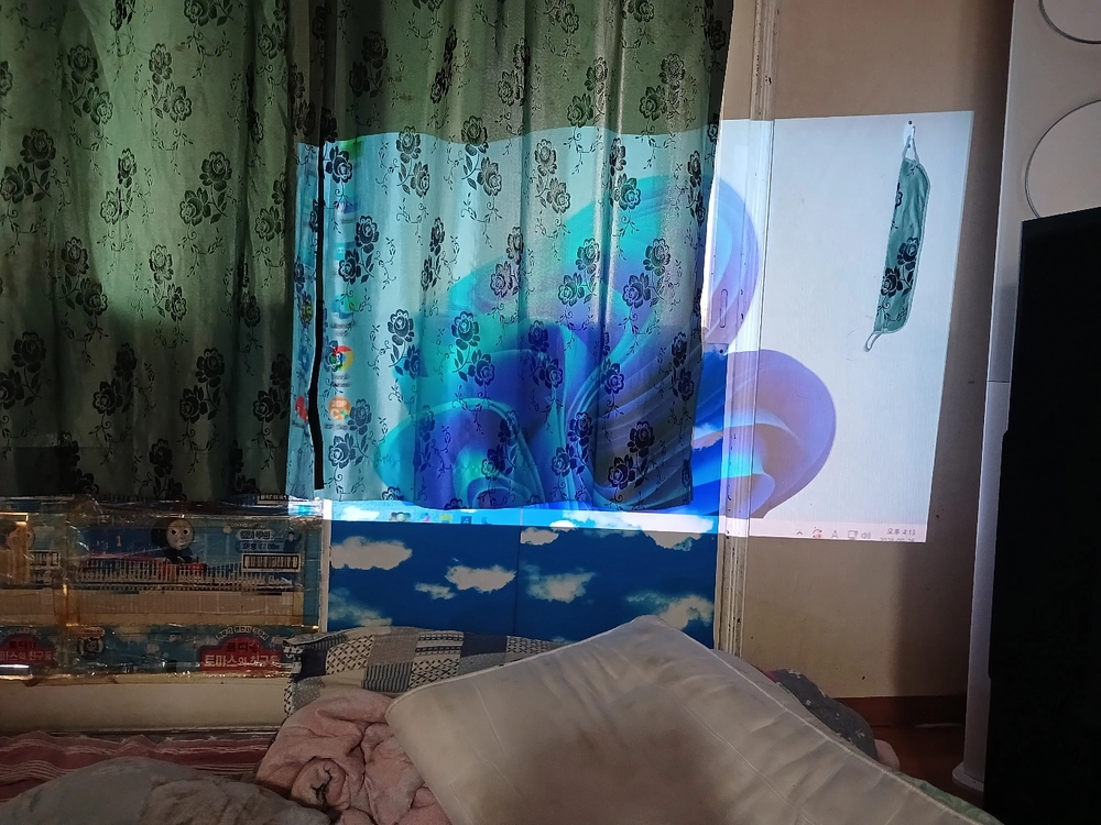 LG 미니빔TV 프로젝터모델명 PA75K 이미지