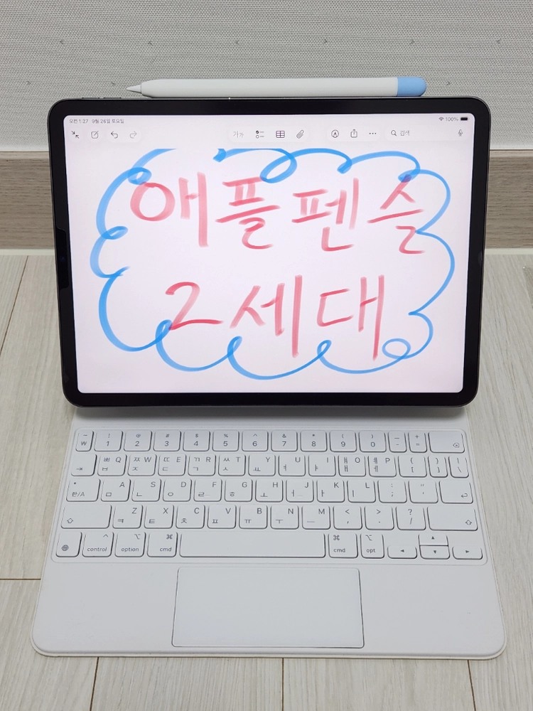 아이패드프로11 3세대 M1 256GB + 애플매직키보드 + 애플펜슬 이미지