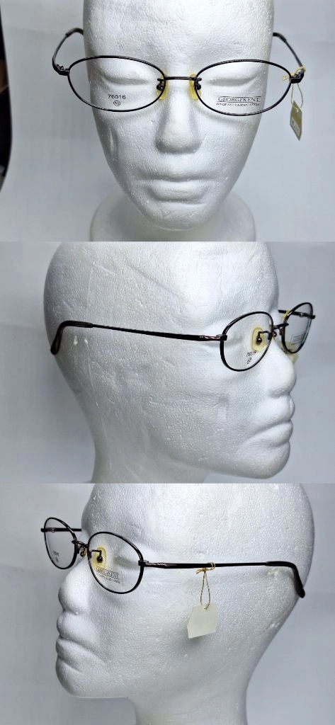 GEORGE KENT 76016 안경테 52mm 블랙 오벌형 긱시크 일본 빈티지 데드스톡 하이엔드 레트로 복고 이미지