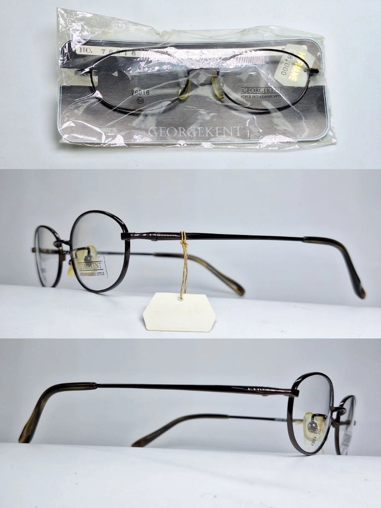 GEORGE KENT 76016 안경테 52mm 블랙 오벌형 긱시크 일본 빈티지 데드스톡 하이엔드 레트로 복고 이미지