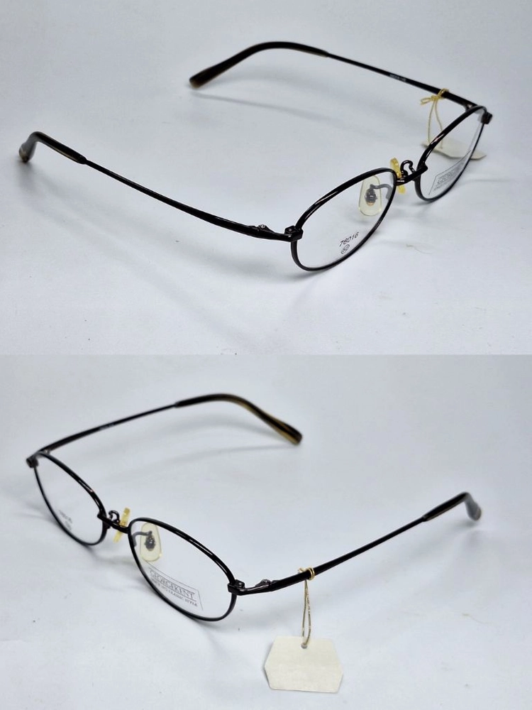 GEORGE KENT 76016 안경테 52mm 블랙 오벌형 긱시크 일본 빈티지 데드스톡 하이엔드 레트로 복고 이미지
