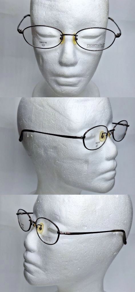 GEORGE KENT 76016 안경테 52mm 블랙 오벌형 긱시크 일본 빈티지 데드스톡 하이엔드 레트로 복고 이미지