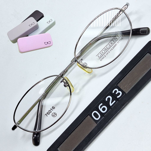 GEORGE KENT 76016 안경테 52mm 실버 오벌형 긱시크 일본 빈티지 데드스톡 하이엔드 레트로 복고 이미지