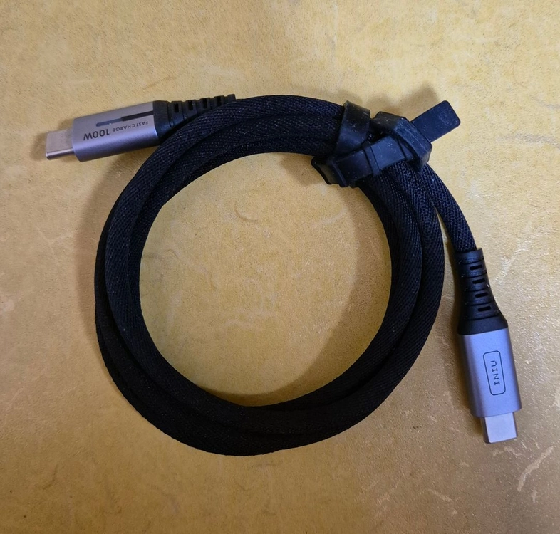 ULTRATHIN USB 3.0 4포트 허브 + INIU 100W C타입 케이블 이미지