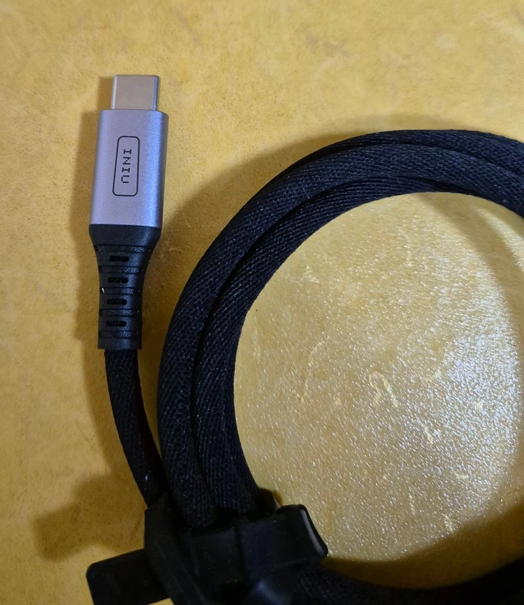 ULTRATHIN USB 3.0 4포트 허브 + INIU 100W C타입 케이블 이미지