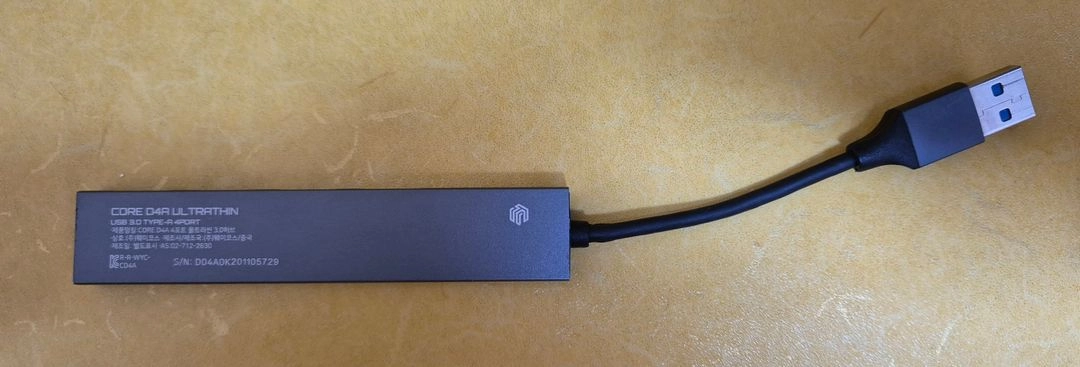 ULTRATHIN USB 3.0 4포트 허브 + INIU 100W C타입 케이블 이미지