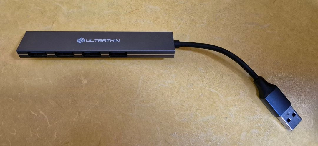 ULTRATHIN USB 3.0 4포트 허브 + INIU 100W C타입 케이블 이미지