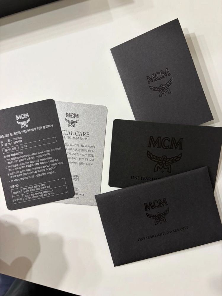 MCM 레더 반지갑 새상품 이미지