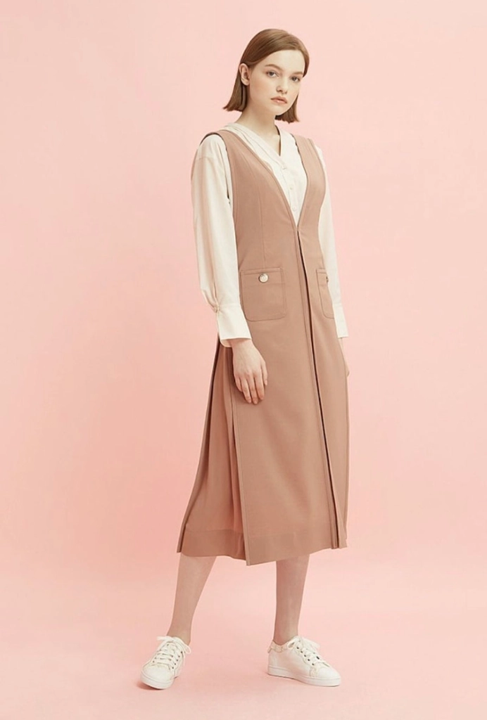 듀엘 오버롤 원피스 55사이즈 이미지
