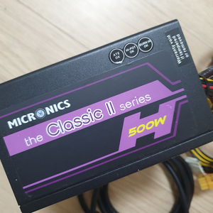잘작동 마이크로닉스 500W 파워 ATX 파워서플라이 게임 PC파워 이미지