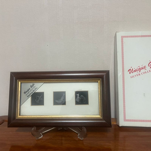 [빈티지 아라비안 해외기념품] Sterling 92.5% 은공예 액자 / 박스·거치대 포함 신밧드 천일야화 알라딘 이미지