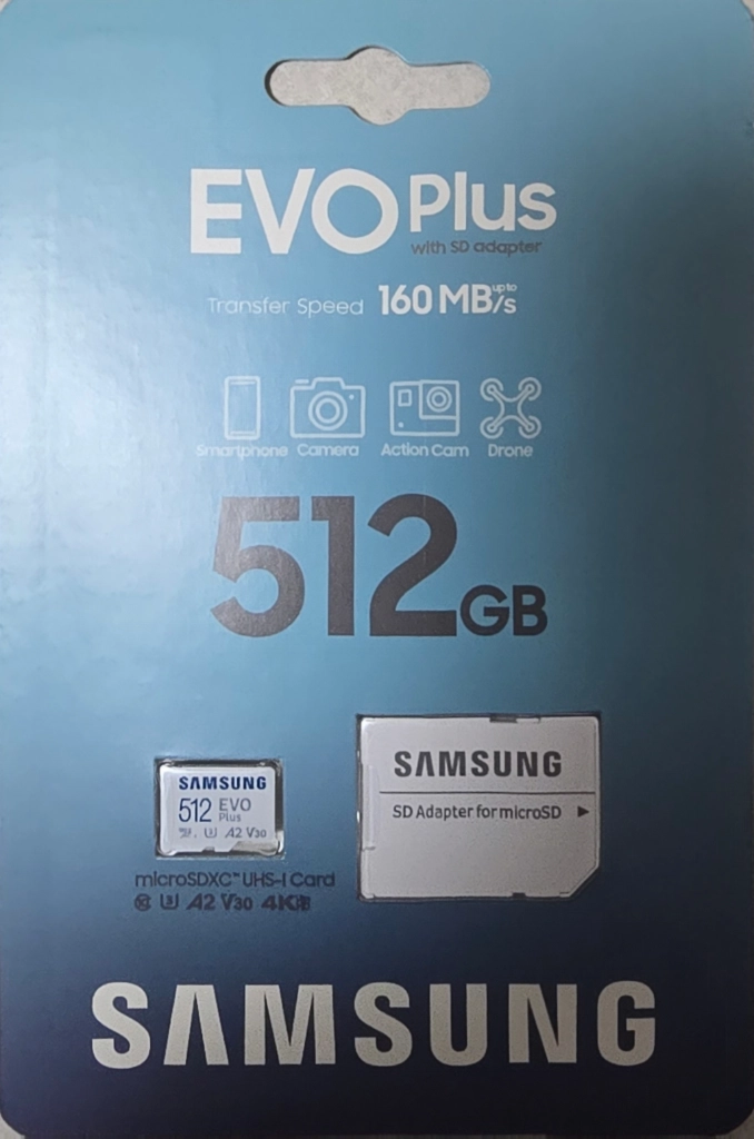 삼성 마이크로SD카드 512GB + SD 어댑터 이미지