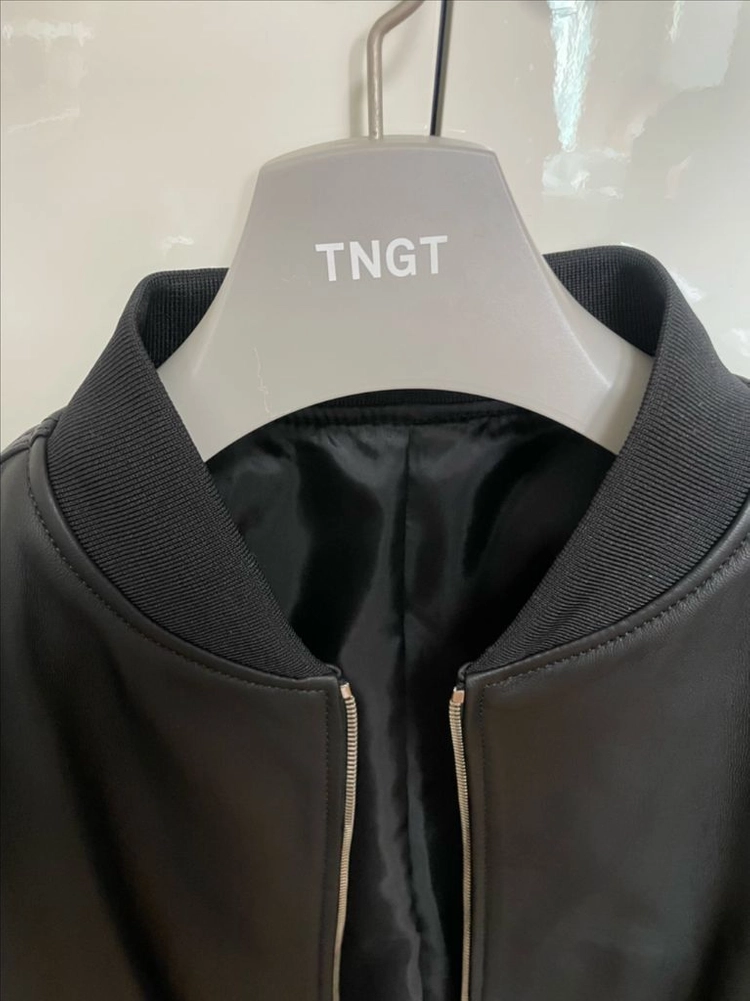가죽 자켓 , TNGT, MA-1 jumper , BLACKOVER FIT ITALY LAMBSKIN LEATHER 이미지