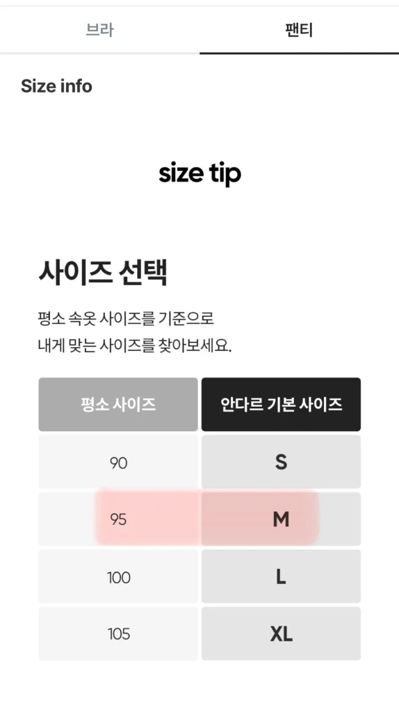 새옷/안다르 스포츠 브라 & 팬티 세트 이미지