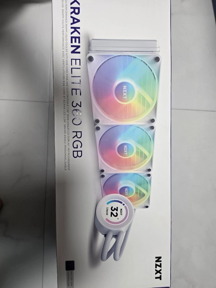NZXT 크라켄 엘리트360 RGB 화이트 팝니다 이미지