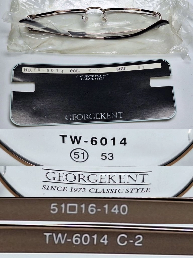 GEORGE KENT TW-6014 안경테 51mm 긱시크 일본 빈티지 데드스톡 아메카지 레트로 Y2K 패션 수입 이미지